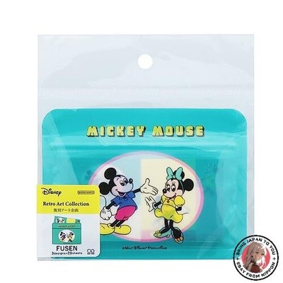 NEU Sunstar Schreibwaren Disney Haftnotizen in Reißverschlusstasche Retro Kol...