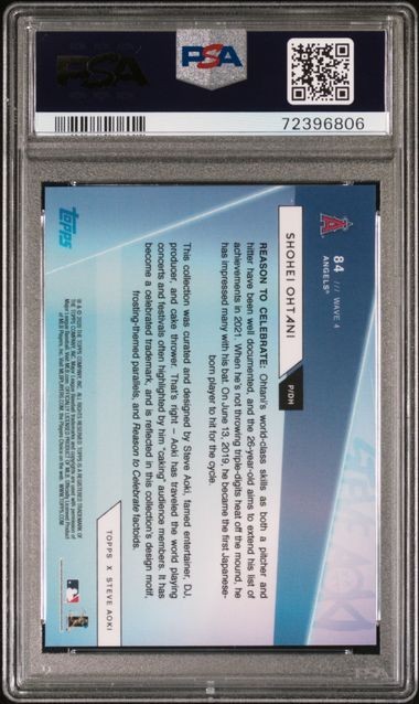 2020 Topps X Steve Aoki Rainbow Foilboard #84 Shohei Ohtani Angels