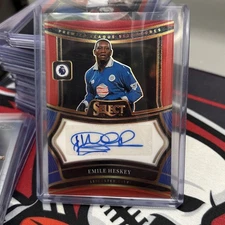 Emile Heskey 2024-25 Panini Select Premier League Auto #S-AS Red Prizm *ke