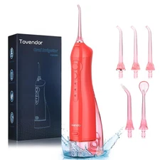 Electric Water Flosser, Cordless Rechargeable Dental Oral Irrigator IPX7 Wate...
