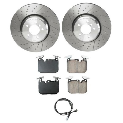 Akebono Front Brake Kit Euro Pads Disc Rotors For BMW F22 F23 F30 F31 M Perform
