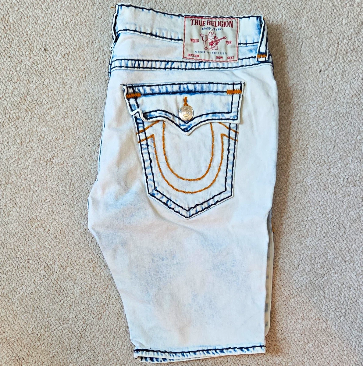 True Religion White Denim Jeans for Men for sale | eBay