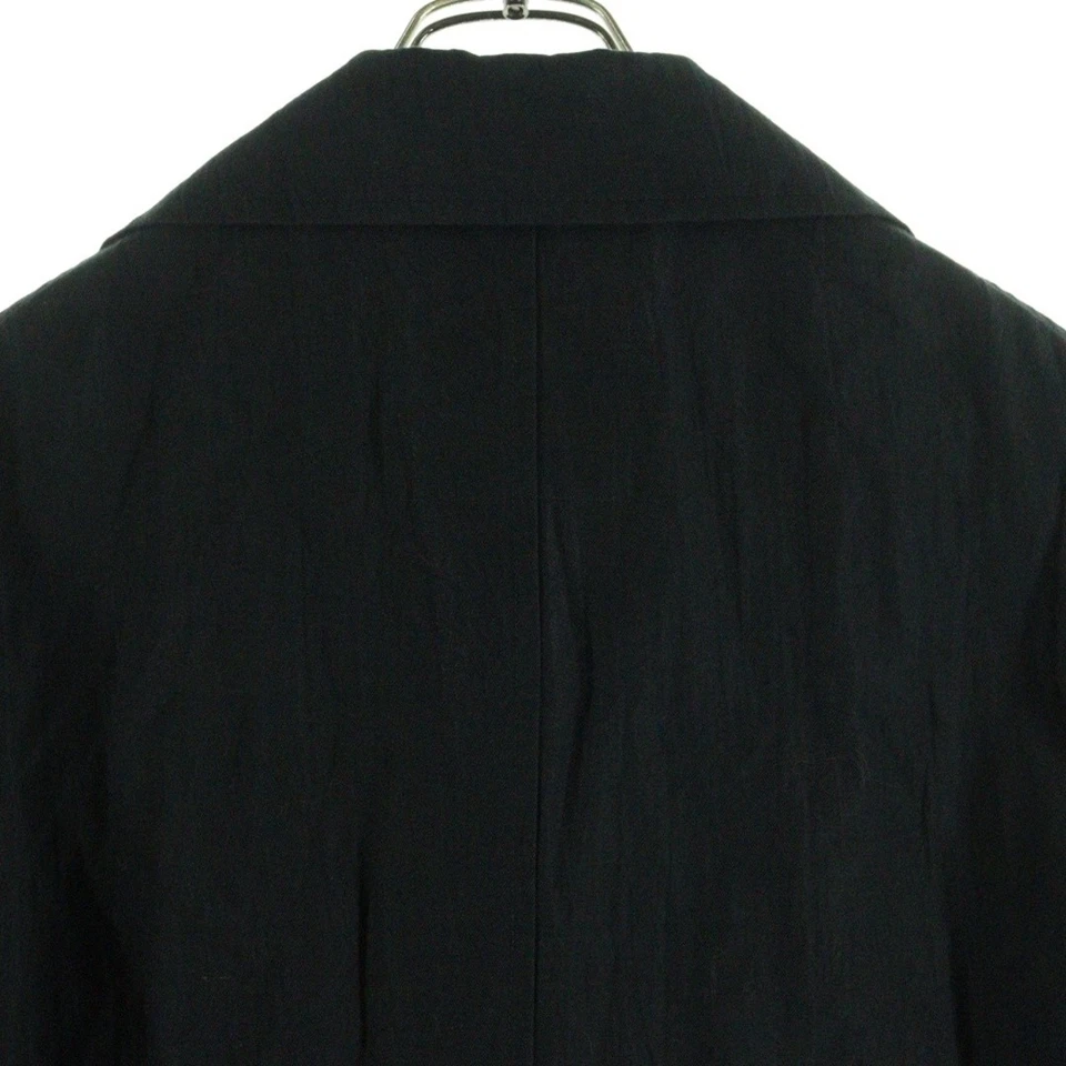 Jaqueta longa Y's Wise mistura de linho 1b preta YO-j28-012 feminina usada ea2dd2ec5c575185 - Imagem 4 de 4