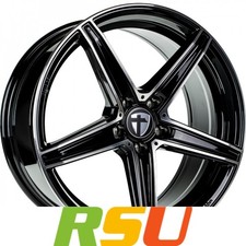 4x Tomason TN20 black polished 8.5x19" ET45 LK5 108 ML 72.6 Alufelgen 19 Zoll
