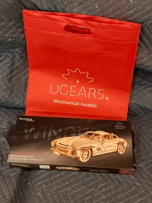 Mechanical UGEARS wooden 3D puzzle Model Winged Sports Coupe Constructor kit