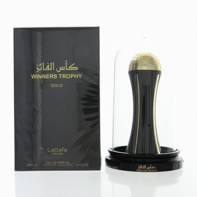 Winners Trophy Gold 3.4 Oz Eau De Parfum Spray by Lattafa NEW Box for Men