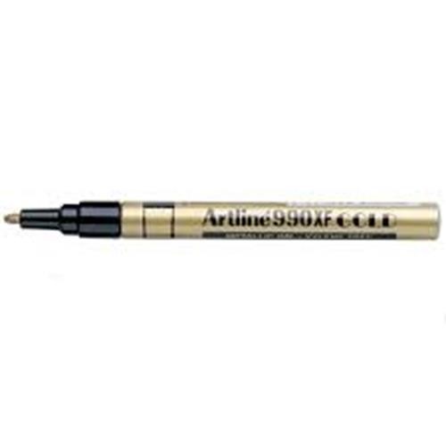 Medium Gold Metallic Pen Artline Permanent MarkerChristmas Cards Etc X 12