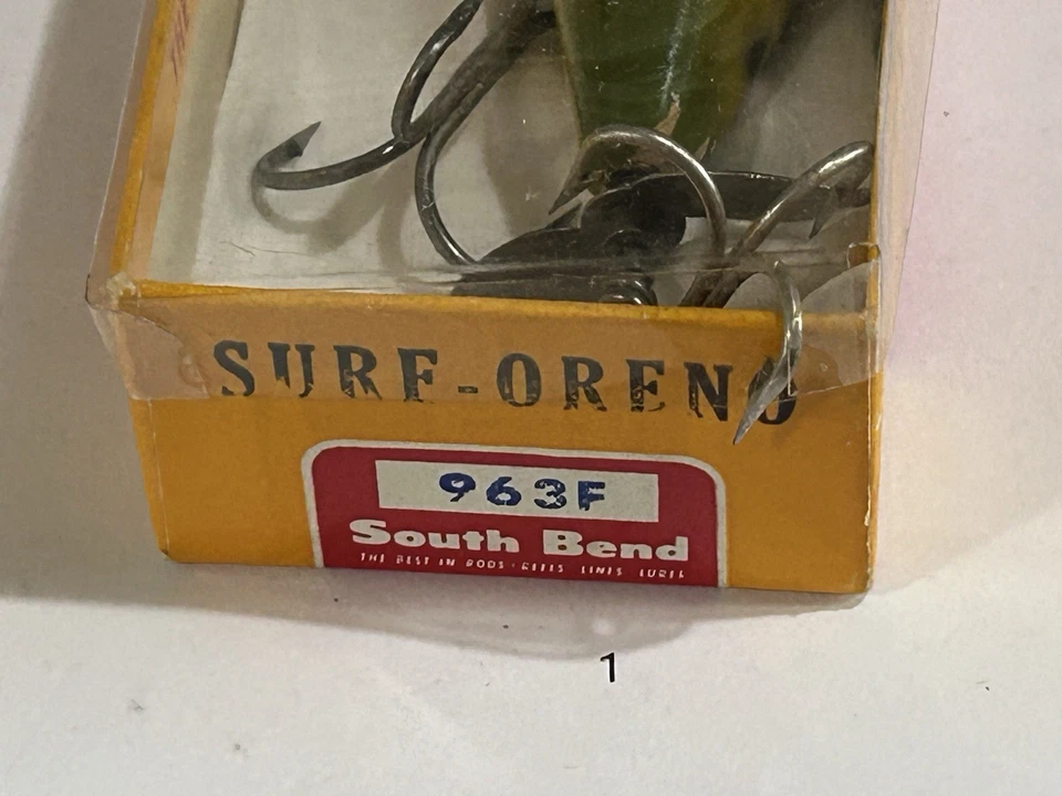 Vintage South Bend Surf Oreno No. 963F In Original Box - Bass Oreno 3 - 3/4” - Image 4 of 4