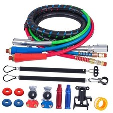 12 FT Semi Truck Air Lines Kit with 2 PCS 16" Single 12 FT Single Spring