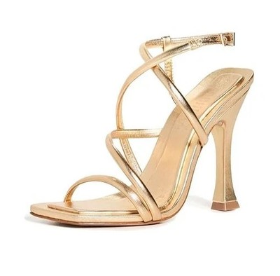 SCHUTZ Lovi Sandals, Ouro/Ouro CLAR Orch, Gold Metallic, US 11 B