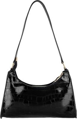 MUNSKT Damen Krokodil geprägt Lack Schultertasche, Retro Y2K Clutch... 