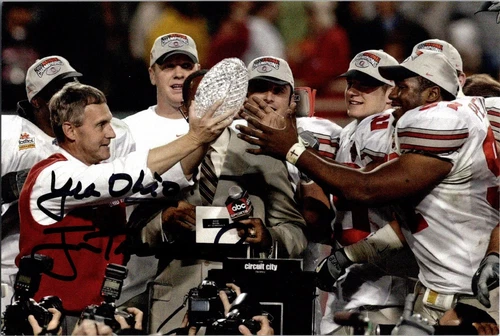 Jim Trussel Ohio State Buckeyes Football 4x6 Autograph Photograph