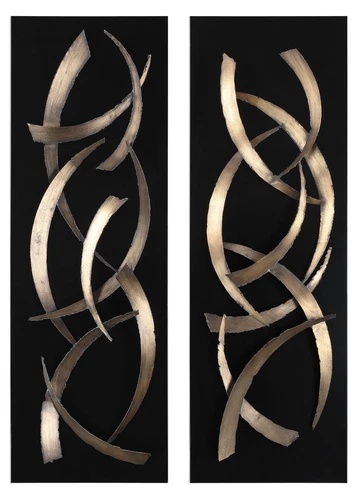 Uttermost Brushstrokes Metal Wall Art S/2 - Picture 1 of 4
