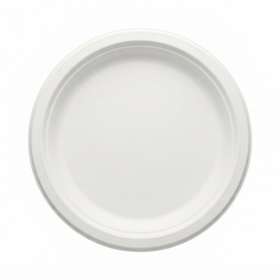 Bagasse Pappteller weiß Zuckerrohr Einweg Partyteller 6 7 9 10 Zoll