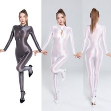 Body Stockings for Women Oil Shiny and Glossy Pantyhose Bodysuit Jumpsuit