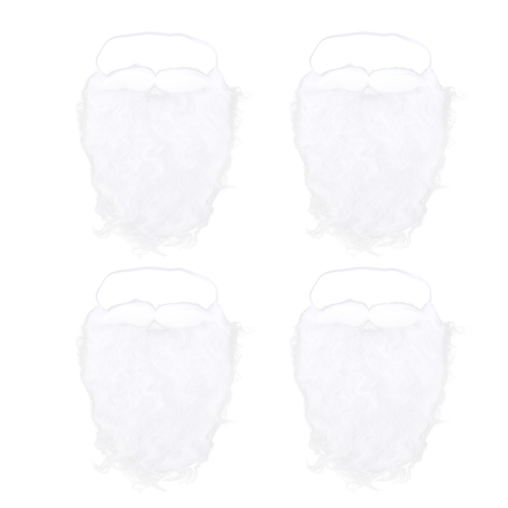 4Ud Barba Para Disfraz De Santa Claus Con Material Transpirable Y Uso Prolongado