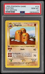 Dugtrio 19/102 Base Set 1st Edition Shadowless Rare