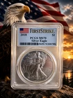 2018 American Eagle Silver 1 oz Dollar Coin PCGS MS70 First Strike