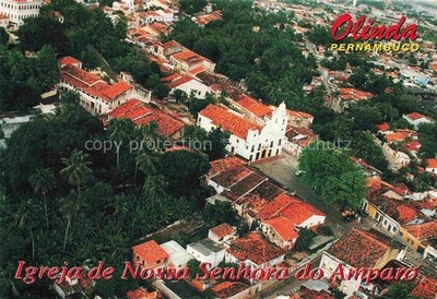 Olinda Pernambuco Brazil Igreja de Nossa Senhora do Amparo Fliegeraufnahme
