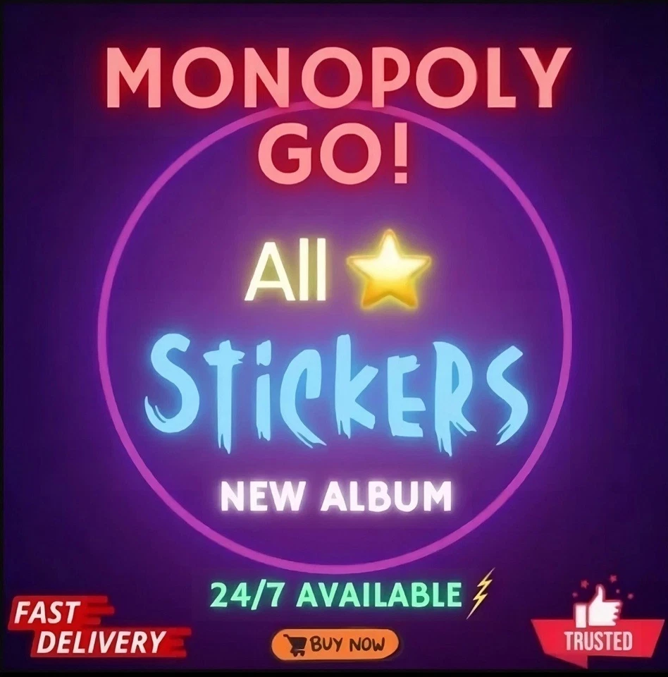 Pegatinas Monopoly Go 1-6⭐respuesta rápida 🔥LAS MÁS BARATAS 🔥Entrega rápida evento de carrera Foto 4 de 4