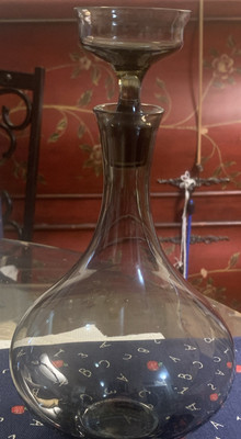 Floris Meydam Royal Leerdam Mid Century Modern Decanter Smoke
