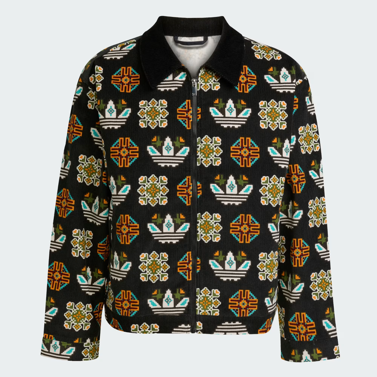 Adidas Originals Men Monogram All Over Print Loose Coach Jacket