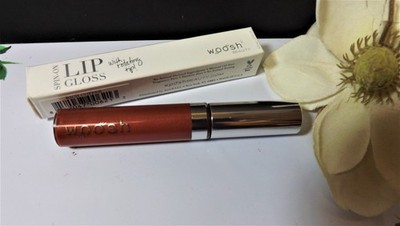 WOOSH Lip Gloss Rotating Tip Spin On Rich Copper NEW NIB .27 OZ + Free Gift  