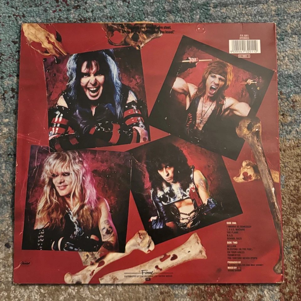 W.A.S.P. - Self Titled Debut Album - Vinyl LP - UK Press - 1984 - WASP Foto 2 de 3