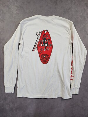 Machine Gun Kelly MGK Hotel Diablo White L/S Rap Tee Shirt Small Rare Limited