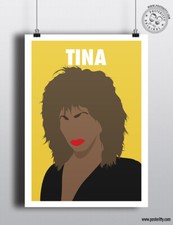 TINA TURNER Minimalist Strong Female Print Minimal Inspirational Women Post Art