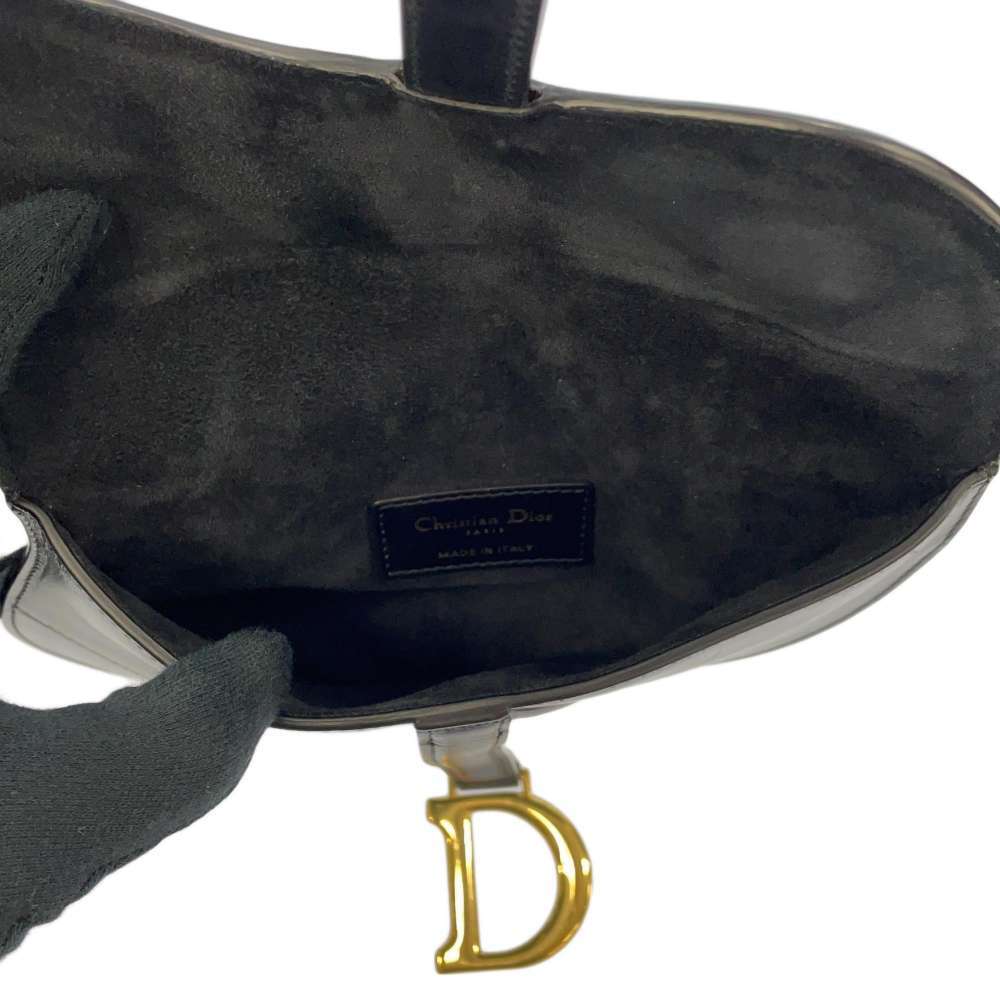 Dior saddle flat belt pouch Calf Leather Black eBay
