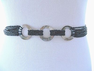 Hippie Boho Chic Fringe Belt Seed Bead Multi Strand Shell  display picture 1