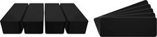 300 7" Record Shelf Index Divider Cards - 3" x 8-1/2" - Black HEAVY DUTY 40mil