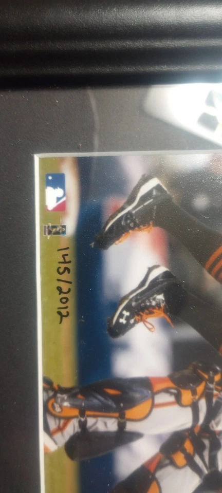 San Francisco Giants 2012 Juego 6 NLCS Original Muestra Montada Recuerdos  Foto 4 de 4