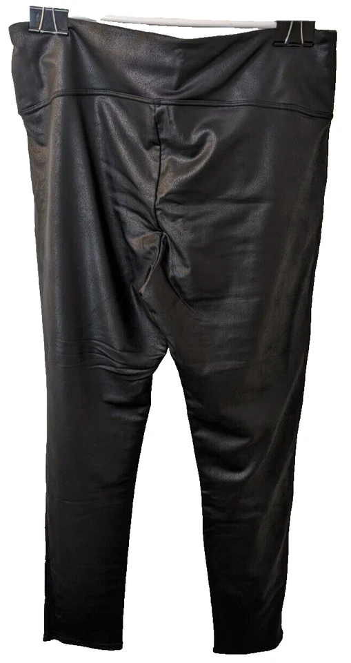 Seven7, Mujer, Cuero Sintético, Leggings Ultra Alto, Negro, Talla XL Foto 2 de 3