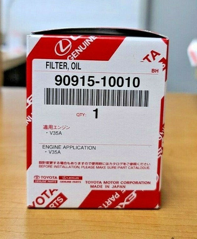 2022 2023 Toyota Tundra 3.5TT V35A Genuine Toyota Oil FIlter 9091510010 Sequoia