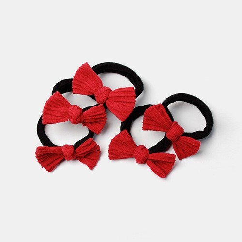 Confezione da 5 cravatte elastiche per capelli in jersey con sfere spesse forti UK - Foto 11 di 11