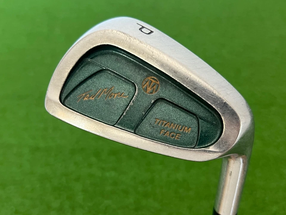 TAD MOORE Titanium Face PITCHING WEDGE Right Handed Graphite Stiff Flex Used PW - Image 2 of 4