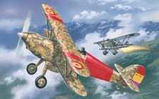 1/72 Amodel 72139 Hawker Fury Spanish Air Force BiPlane Fighter 1939