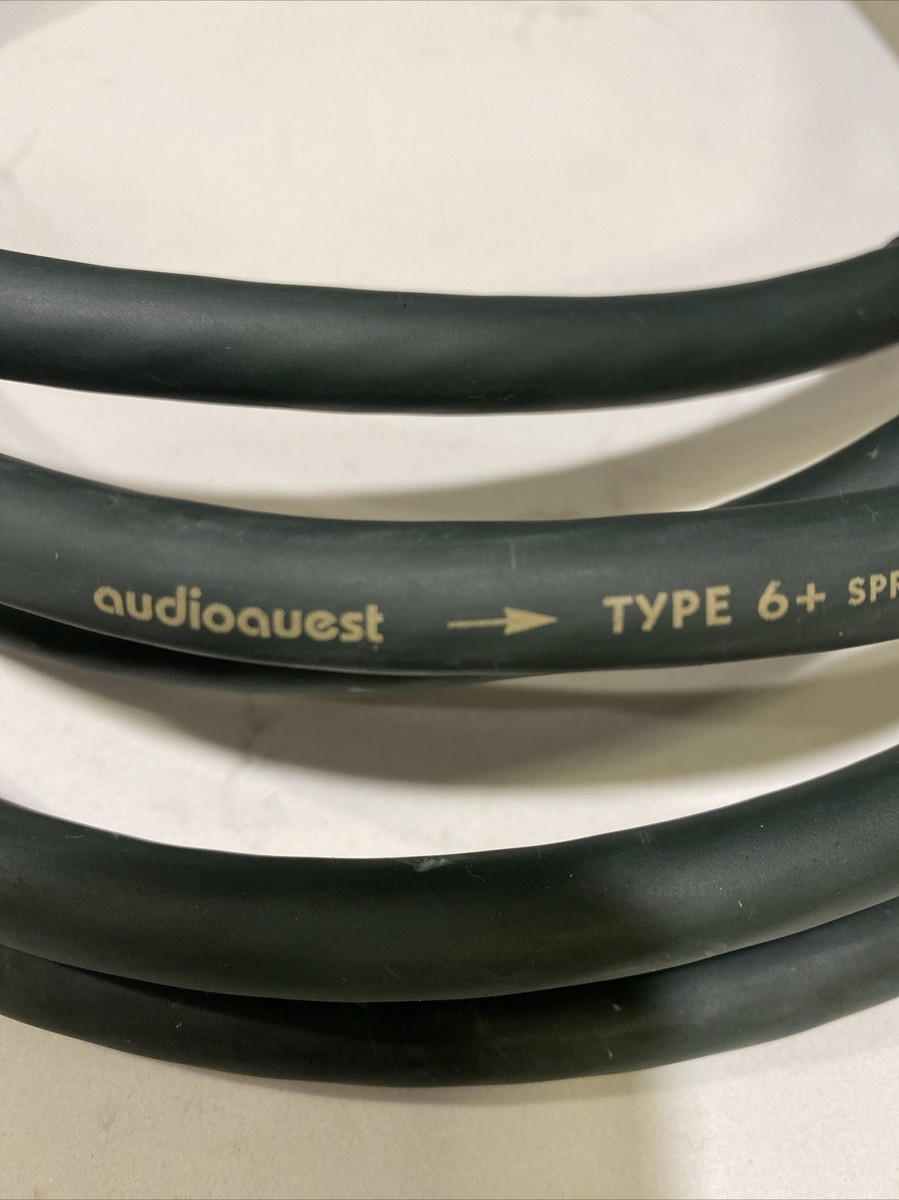 AudioQuest Type 6 6+ Hyperlitz Speaker Cable 11' Long Pair