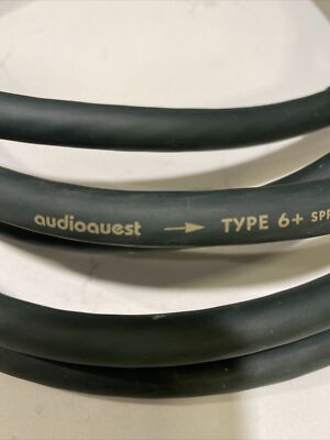 AudioQuest Type 6 6+ Hyperlitz Speaker Cable 11' Long Pair And 5