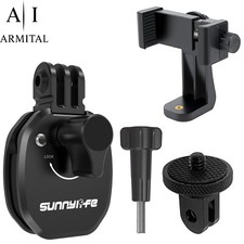 Supporto CNC Universale Moto per Action Cam e Smartphone – Attacco Parabrezza