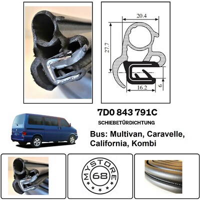 VW TRANSPORTER T6 Fermo Porta Scorrevole Destra Peg 7E0843842A NUOVO ORIGINALE EUR 36,59 - Foto 10