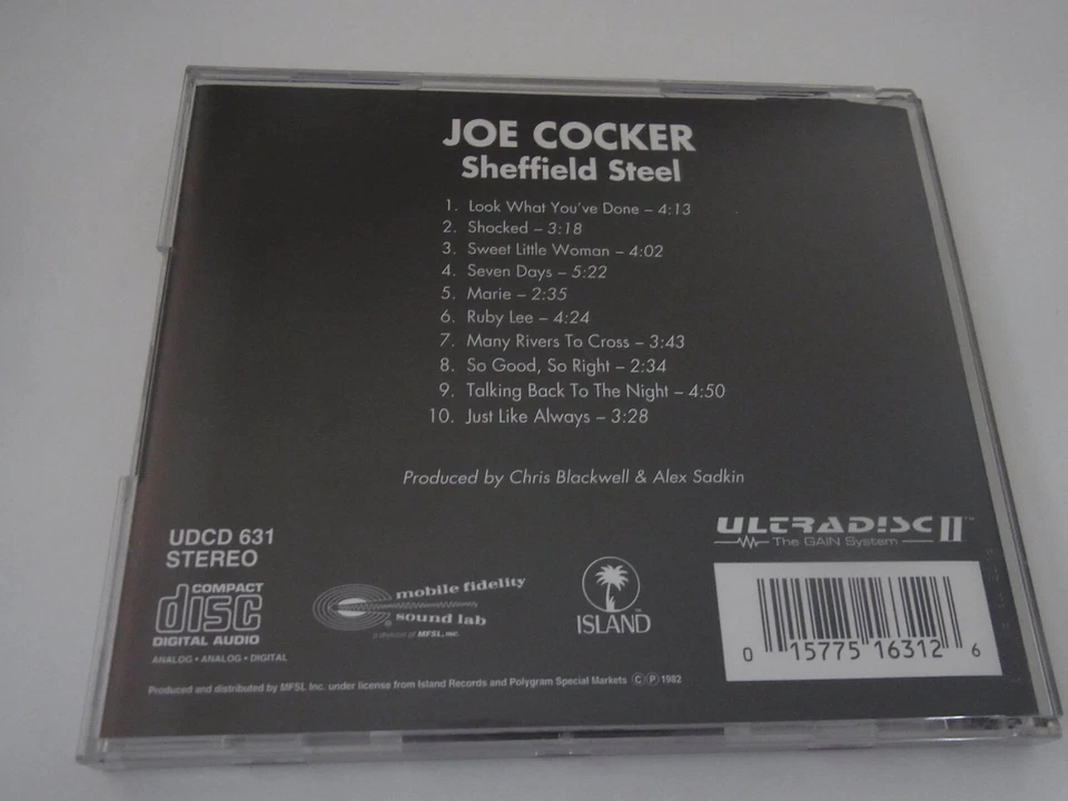 Joe Cocker / Sheffield Steel MFSL CD ( 24 Karat Gold ) USA - Bild 2 von 3