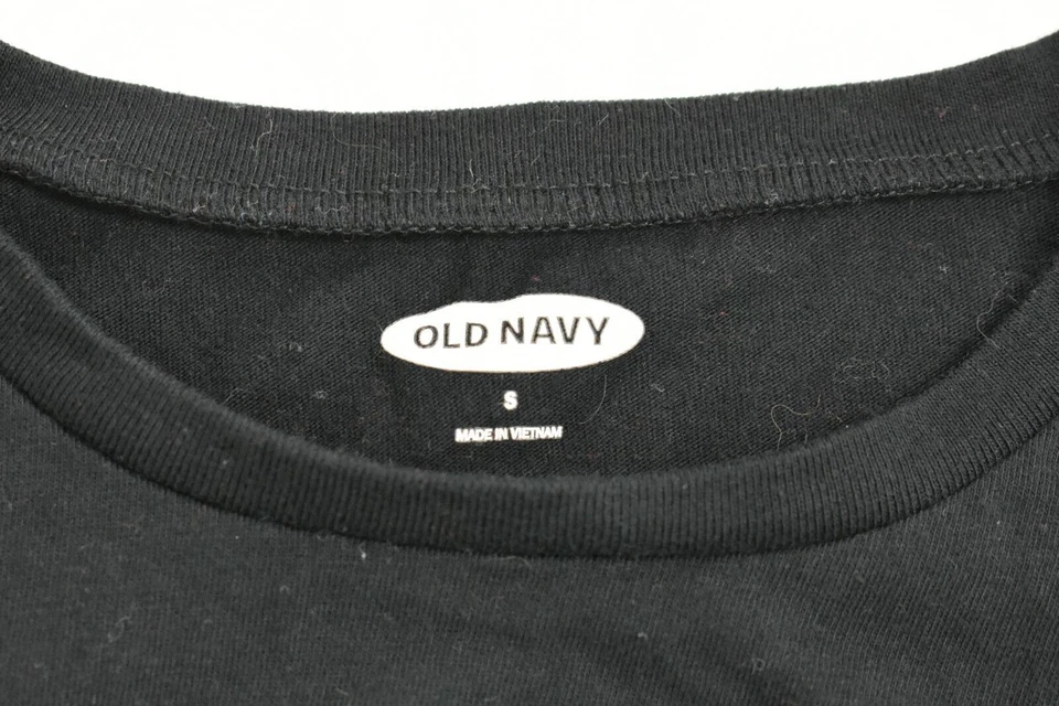 Old Navy Kids Black Christmas Graphic Tee Shirt Crew Neck Short Sleeve Sz Small - Image 3 of 4