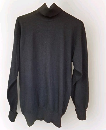 Vintage Cashmere & Company Women's Black Small Turtleneck Sweater Made In... - Picture 2 of 13