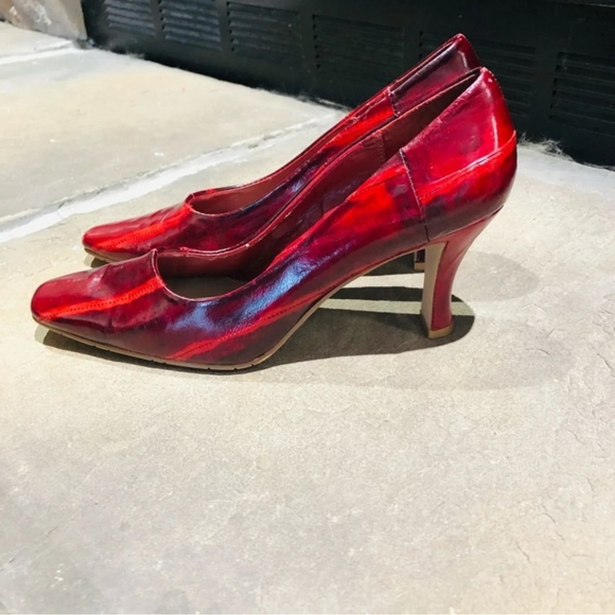 Worthington Red Leather Heels Size 6