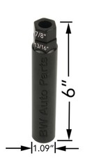 LLAVE DE HERRAMIENTA DE 6" PARA TUERCAS HEXAGONALES DE 6 PULGADAS 3/4", TOMA HEXAGONAL DE 6"