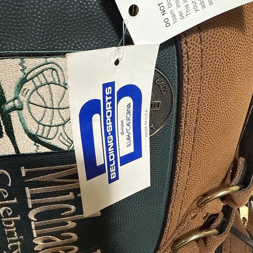 Michael Jordan Celebrity Golf Classic Leather Golf Bag New With Tags Very Rare! - Picture 9 of 12