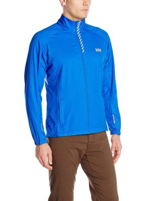 Helly Hansen Men's Pace Training Jacket 3-Layer Microfiber Blue NEW $100 L